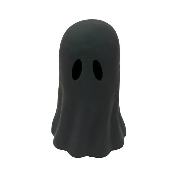 Paper Mache Ghost Tabletop Decoration, Black, 11", Halloween by Way To Celebrate | Walmart (US)