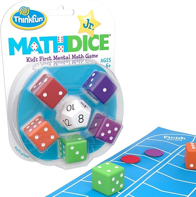 ThinkFun Math Dice Junior Game for Boys and Girls Age 6 and Up - Teachers Favorite and Toy of the... | Amazon (US)