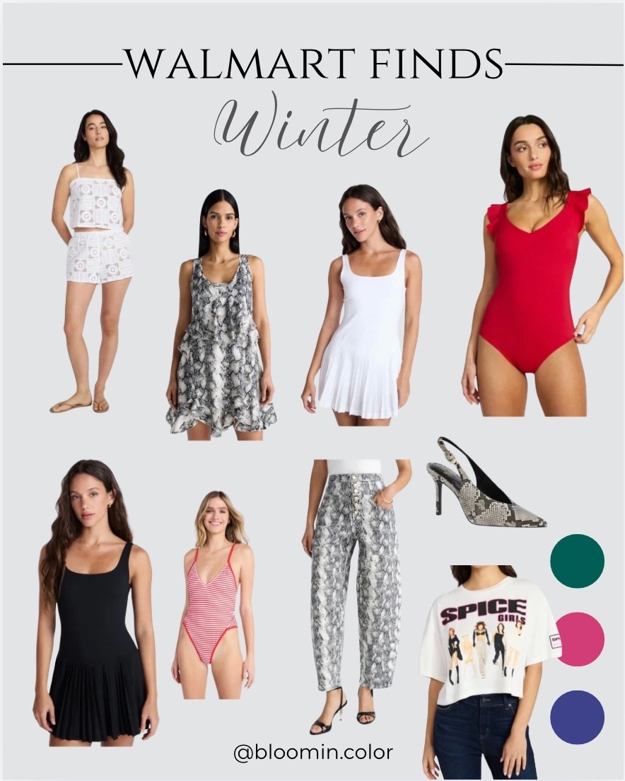 Winter finds. Cool winter. Dark winter. Bright winter. Color analysis palette made easy. Walmart finds.

#LTKootd #LTKSwim #LTKOver40