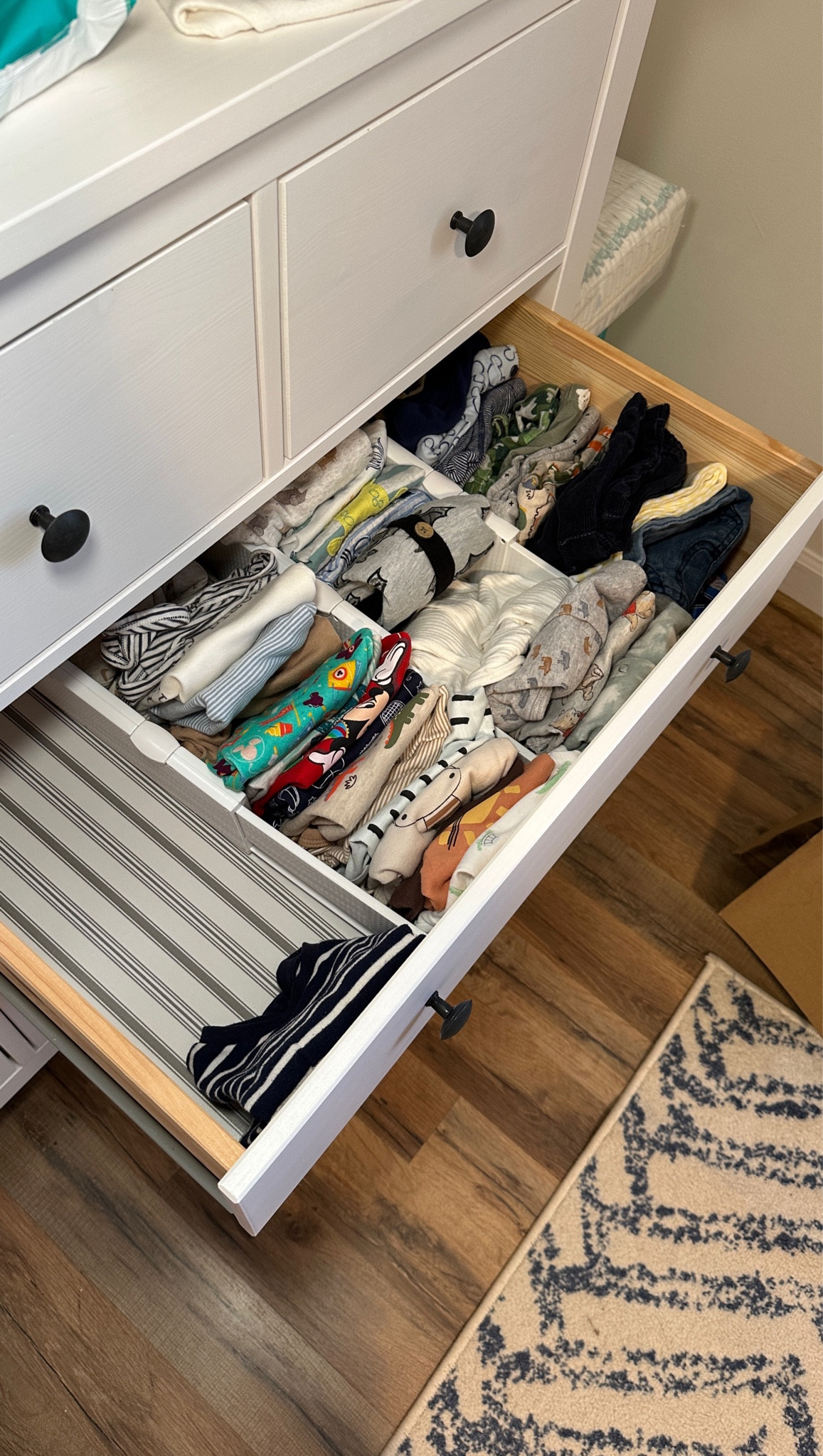 A lifesaver when it comes to organizing the nursery dresser!! 

#nursery #organization #dresserorganizer

#LTKBaby #LTKKids #LTKHome