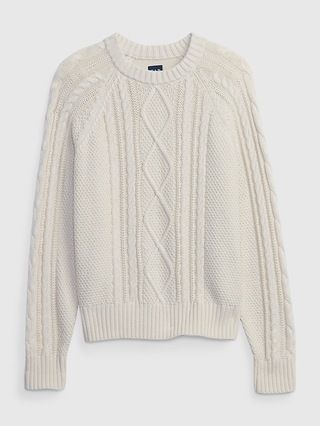 Cable-Knit Crewneck Sweater | Gap (CA)