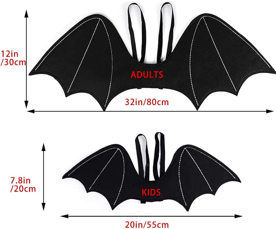 Bat Wings Large Fake Bat Backpack Realistic Scary Prank Props for Indoor Outdoor Yard Party Hallowee | Amazon (US)
