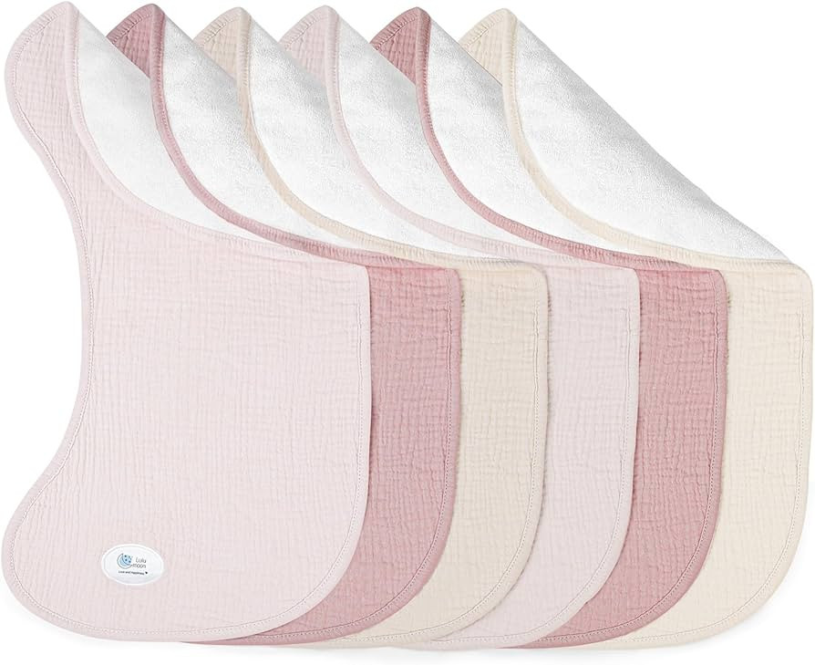 lulumoon Muslin Burp Cloths Sets - Large Cotton Burping Cloth Super Soft and Absorbent for Baby B... | Amazon (CA)