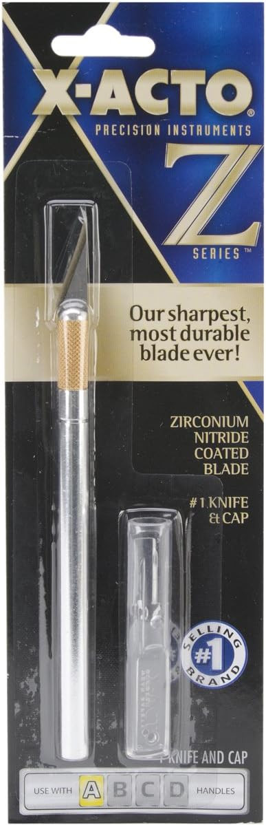 X-ACTO XZ3601 No. 1 Z-Series Precision Utility Knife w/Replaceable Steel Blade, Safety Cap | Amazon (US)