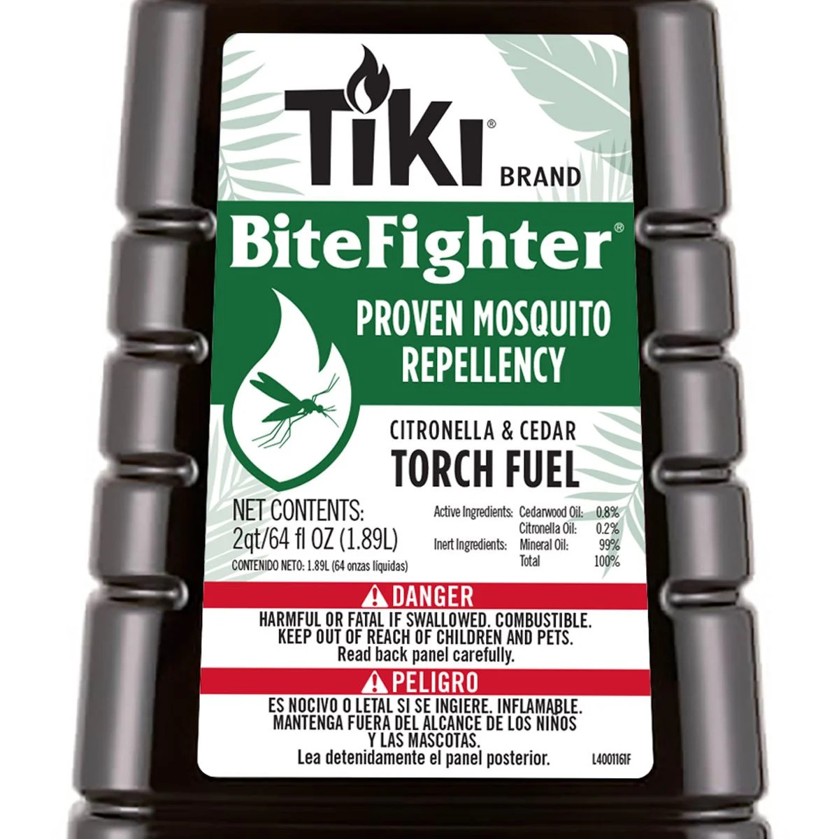 TIKI Brand BiteFighter 64oz Outdoor Tiki Torch Fuel with Proven Mosquito Repellency | Walmart (US)