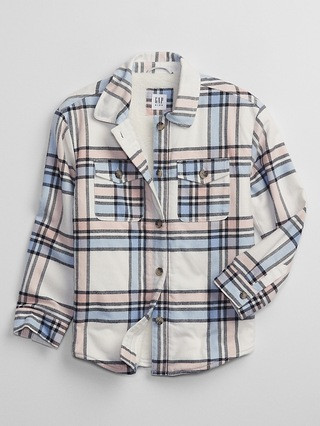 Kids Plaid Sherpa-Lined Jacket | Gap Factory
