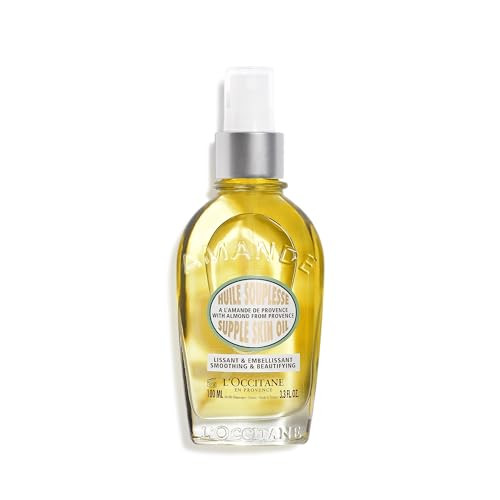 L'OCCITANE Almond Supple Skin Oil 3.3 Fl. Oz: Improve Appearance of Stretch Marks, Soften Skin, Velvety, Firmer-Looking Skin, Irresistible Aroma | Amazon (US)