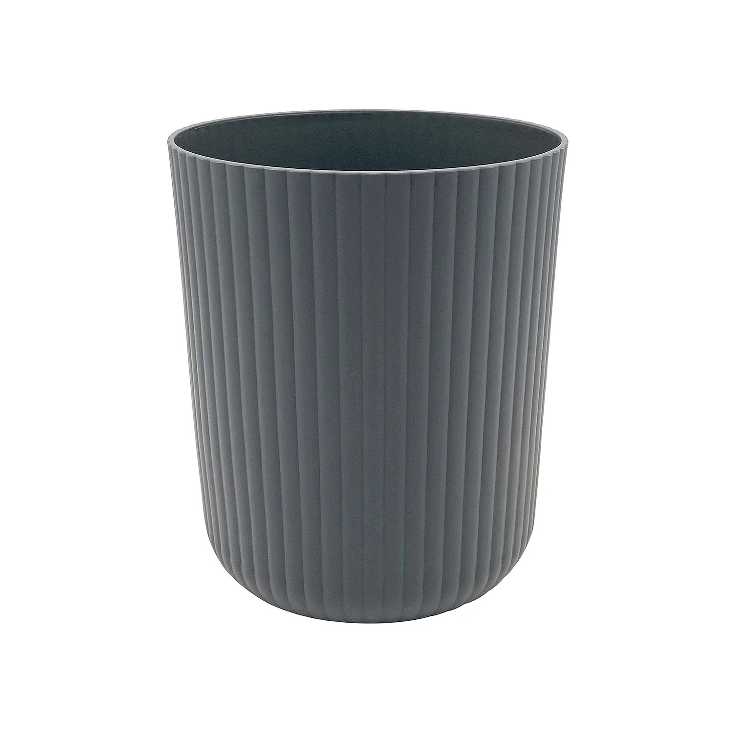 Mainstays 1.64 Gallon Plastic Ribbed Trash Can, Grey - Walmart.com | Walmart (US)