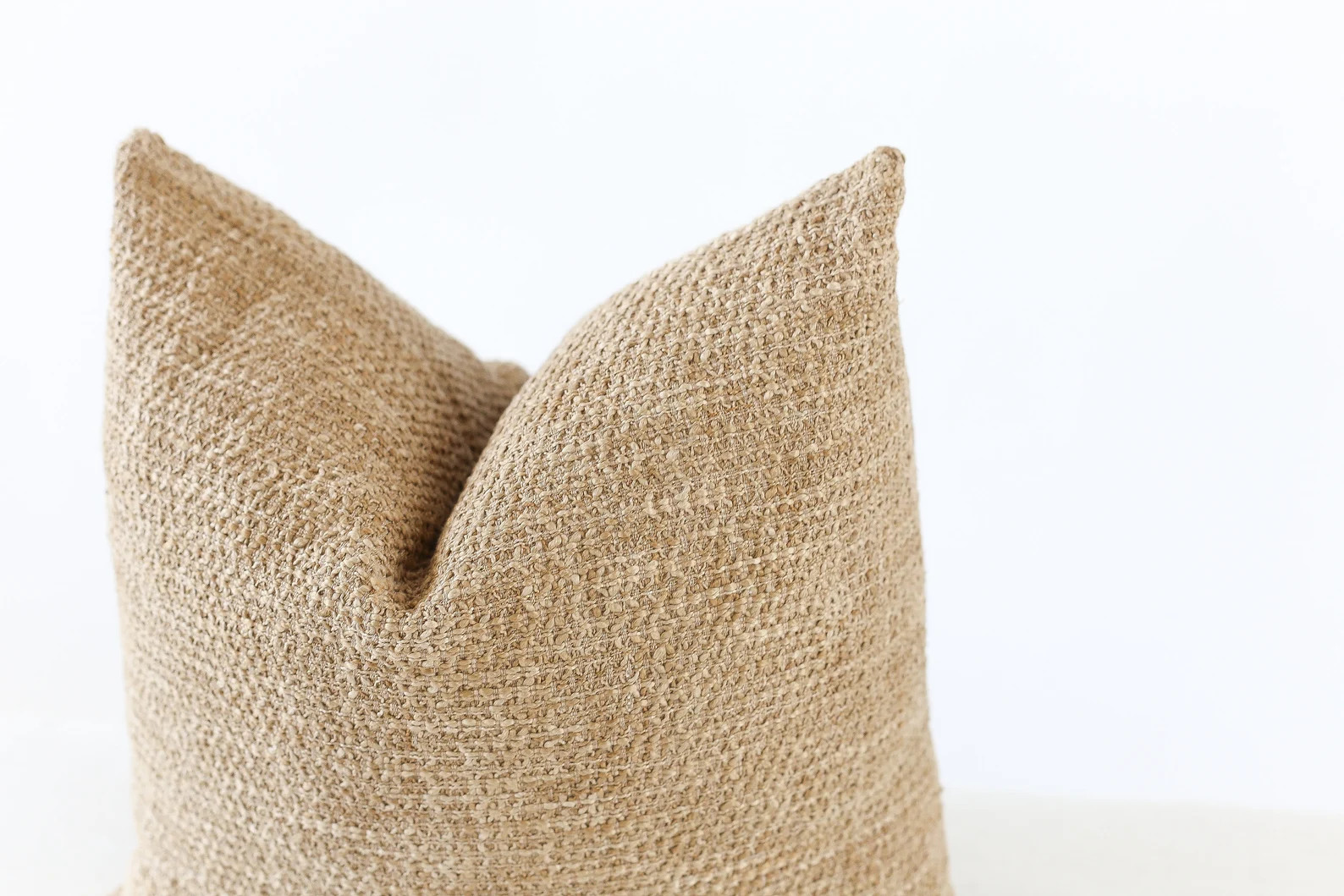 Tan Pillow Cover, Textured Pillow Cover, Tan Pillow Cover 20x20, Handwoven Pillow Cover, Bohemian... | Etsy (US)