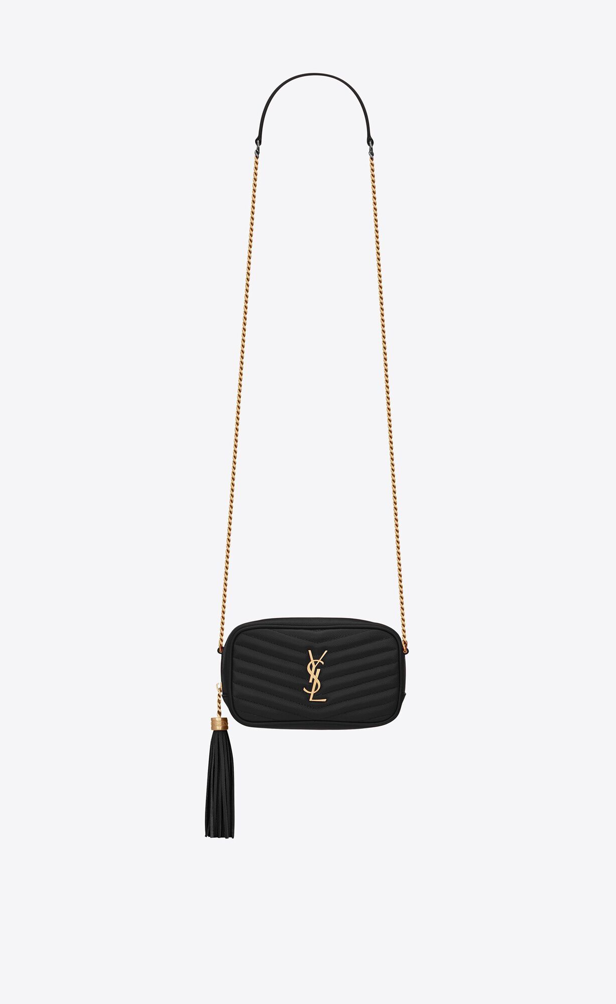 LOU Mini bag in quilted grain de poudre embossed leather | Saint Laurent | YSL.com | Saint Laurent Inc. (Global)