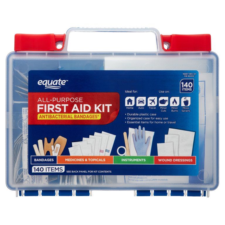 Equate 140pc All Purpose First Aid Kit | Walmart (US)