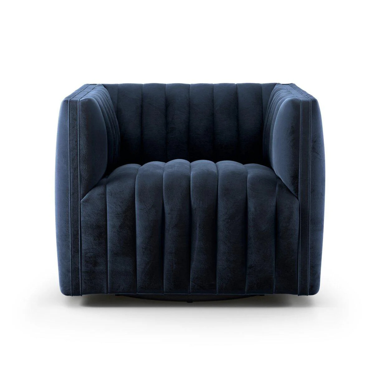 Augustine Swivel Chair - Sapphire Navy | Outrageous Interiors + Design