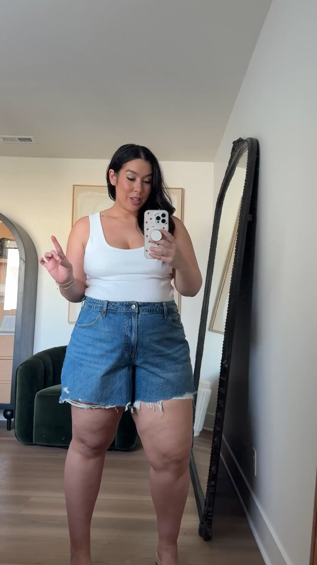 Love the length on these shorts!
-
-

Abercrombie midsize, Midsize spring, Midsize spring haul, Dress, Spring Break Finds, Curvy, summer, denim shorts, vacation, summer outfits

#LTKMidsize #LTKootd