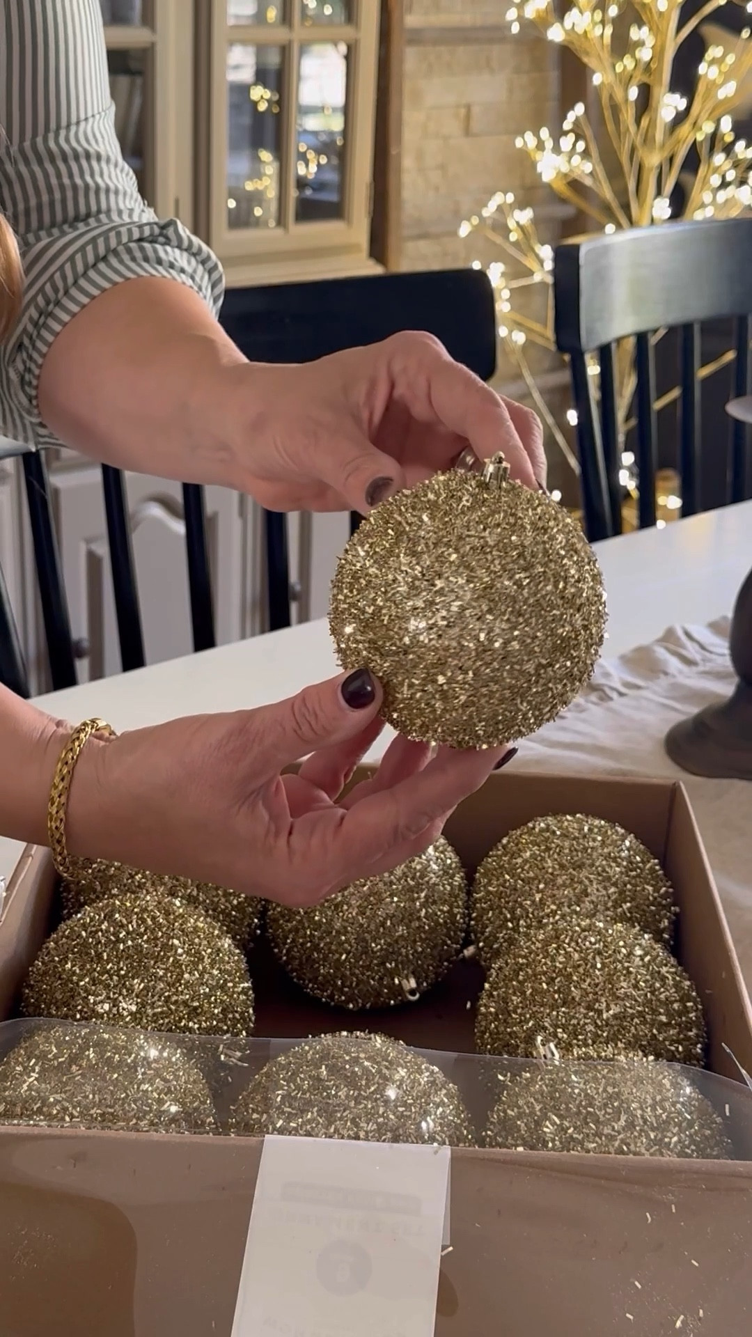 Wait until you see these stunning tinsel ornaments! The add that subtle sparkle to your tree or tuck in a bowl with greens  

#LTKSeasonal
