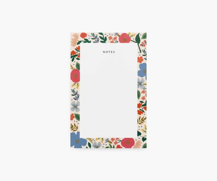 Wild Rose Blank Notepad | Rifle Paper Co.