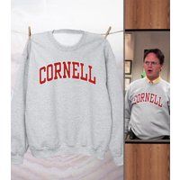 Cornell University Long Sleeve/Office Dwight Cotton Shirt Andy Bernard Sweater Fan Tv Show Pullover  | Etsy (US)