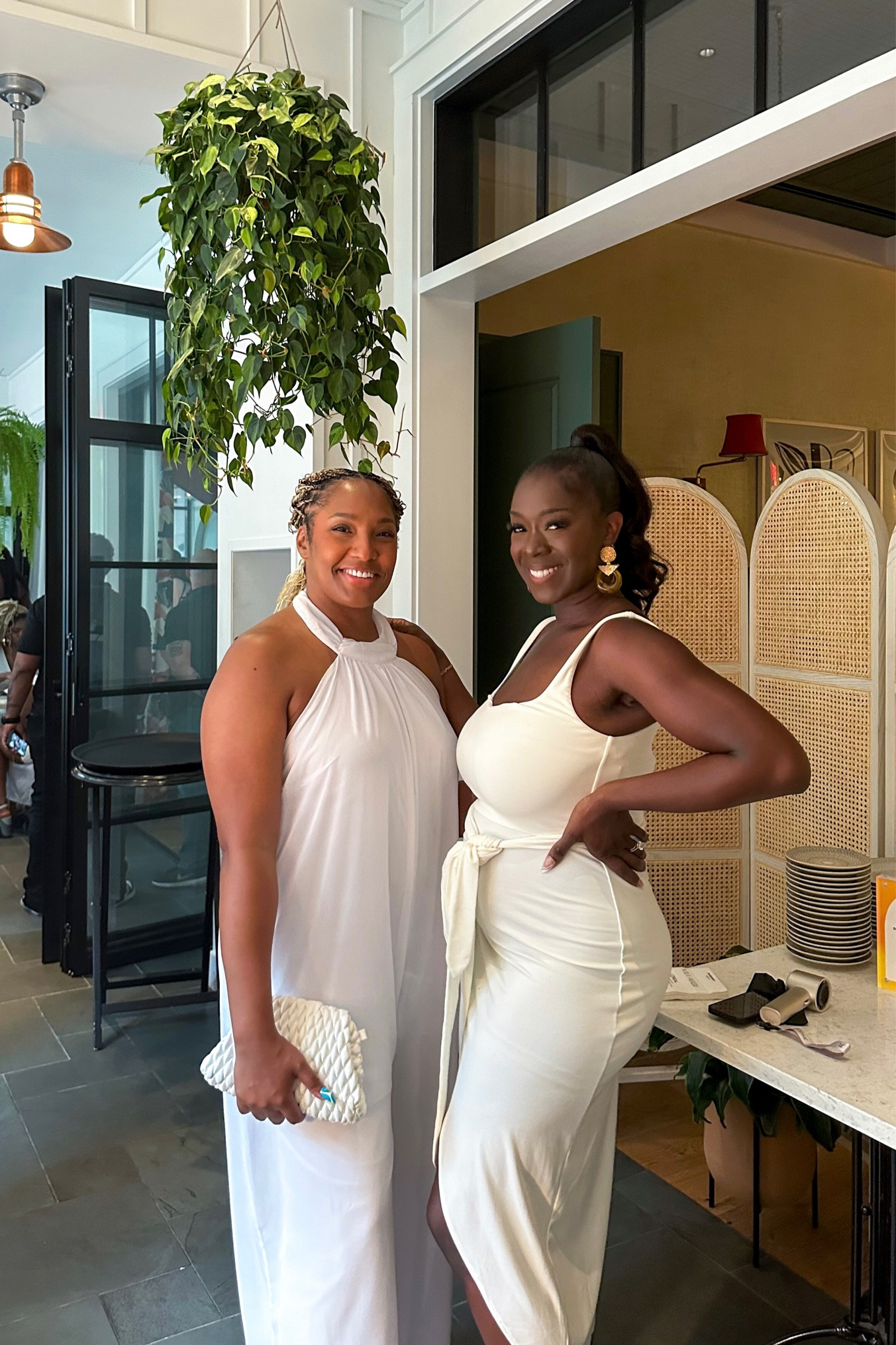 Matchy with my bestie wearing my new fave white dress from Aritzia! This dress is sooo comfy, stretchy, and so post-partum friendly! I’m also tagging the same dress here in a different color  

#LTKStyleTip #LTKParties #LTKFindsUnder100