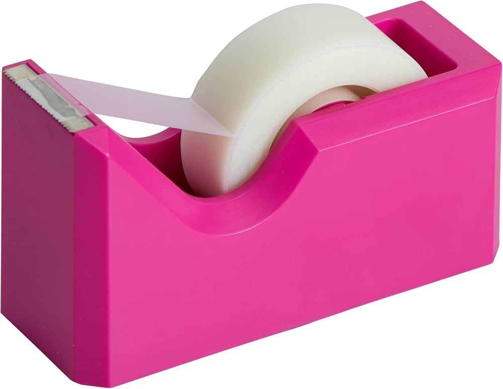 JAM PAPER Colorful Desk Tape Dispensers - Pink - Sold Individually | Amazon (US)