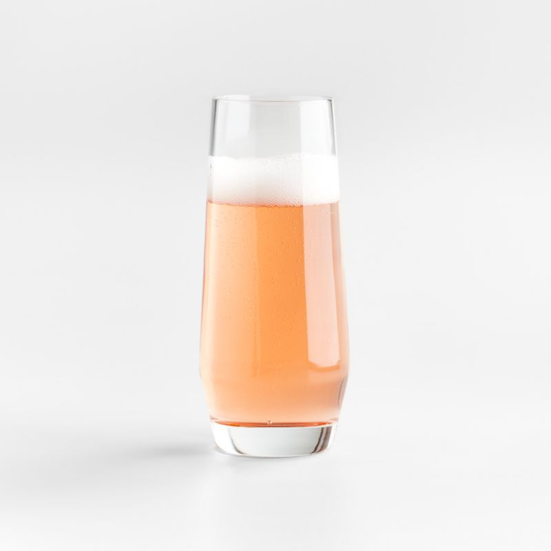 Tour Stemless Champagne Glass + Reviews | Crate & Barrel | Crate & Barrel