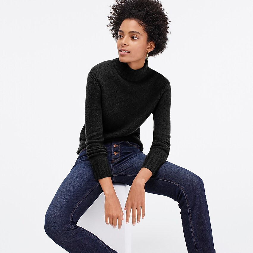 Mockneck sweater in supersoft yarn | J. Crew US