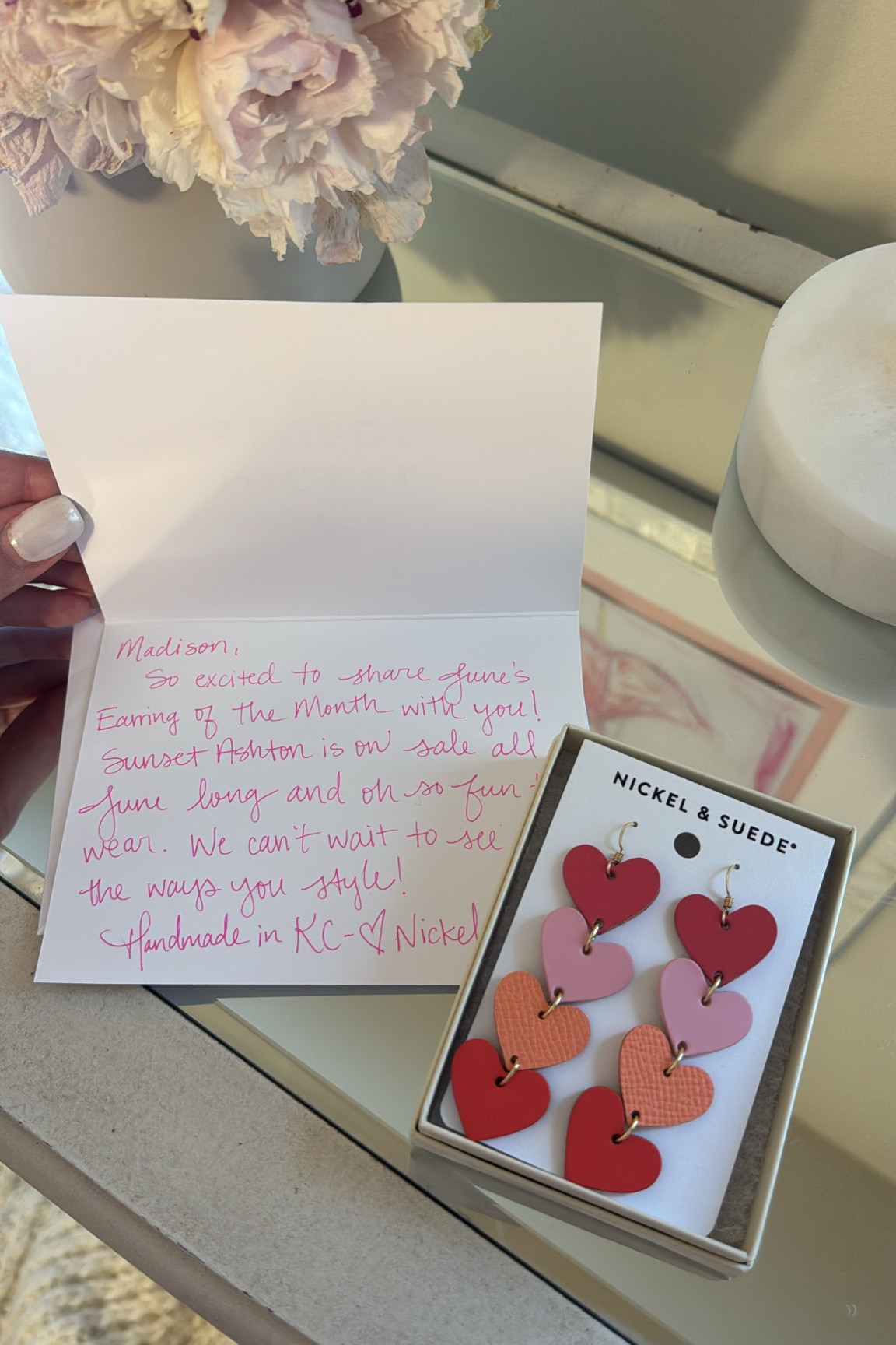 I’m so excited about these ADORABLE earrings from Nickel & Suede! They’re giving sunset!😍🤌🏻☀️These earrings are their “Earring of the Month” for June, so they are on sale all month long!😍💕Can’t wait to show y’all how I style them this summer!✨ #ad #earrings #handmadeinUSA #dangleearrings #hypoallergenic #jewelry

#LTKSaleAlert #LTKStyleTip #LTKFindsUnder50