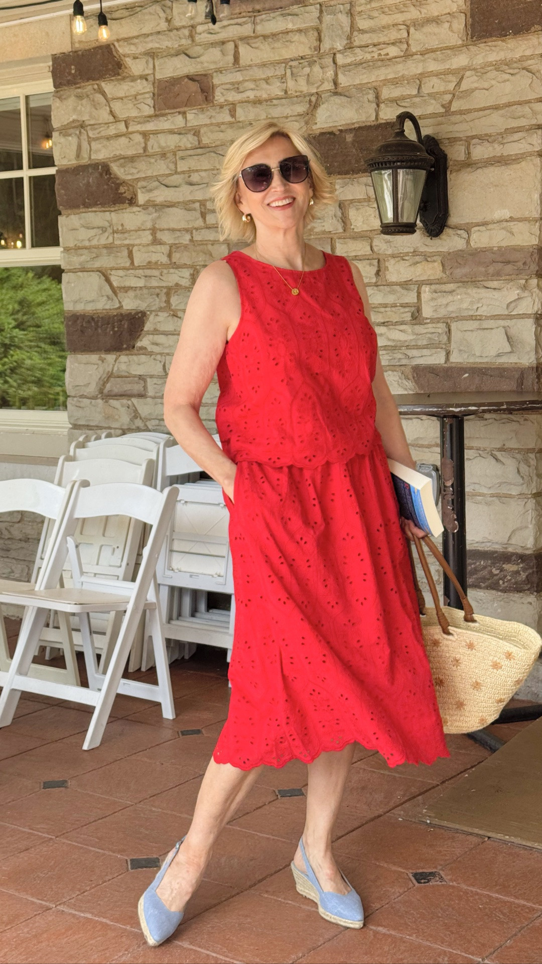 I don’t know about you, but there’s something about a matching set that makes getting dressed so much easier. ❤️

This red eyelet shirt and matching skirt from @Talbots is one of those outfits that instantly makes me feel put together. The eyelet detail adds such a pretty, feminine touch, and the vibrant red is guaranteed to brighten your day. I paired it with denim espadrilles to keep the look relaxed and comfortable—perfect for everything from lunch with friends to strolling around on a sunny afternoon.

I also love that you can wear these pieces together or mix and match them with other wardrobe staples, which makes them such a versatile addition to your closet.

#LTKSeasonal #LTKOver40 #LTKootd