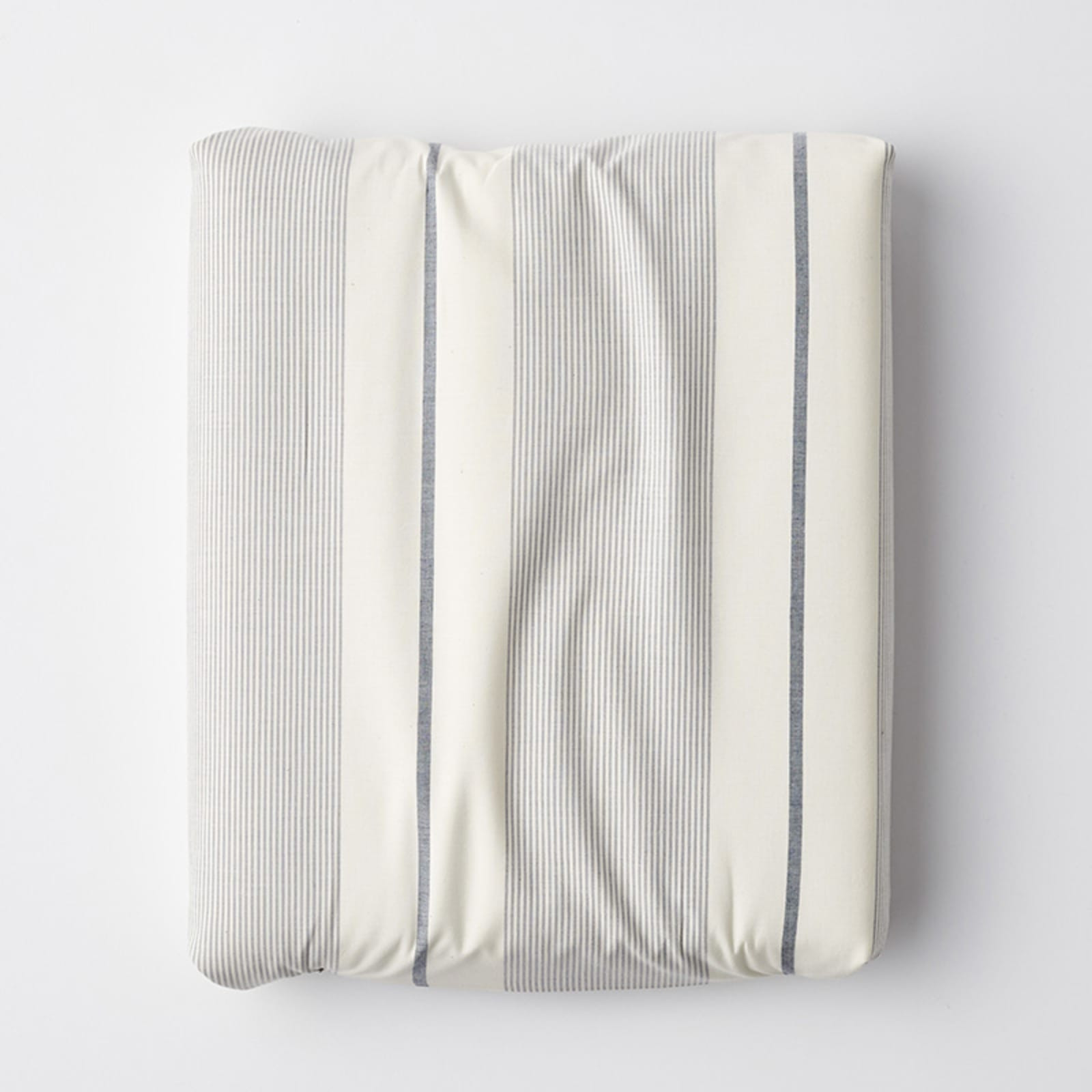 Company Cotton™ Wide Stripe Percale Fitted Sheet | The Company Store