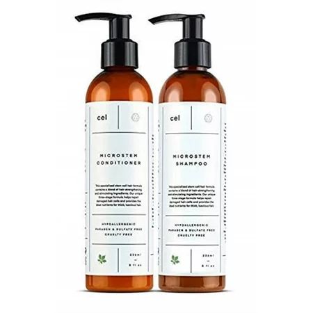 cel md stem cell hair growth thickening shampoo and conditioner set for women and men hair loss regr | Walmart (US)