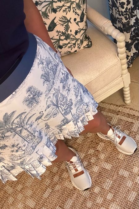 Good skort, blue and white summer outfit 

#LTKFitness #LTKMidsize #LTKShoeCrush