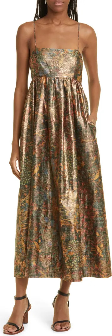 Ulla Johnson Hesmina Metallic Jacquard Dress | Nordstrom | Nordstrom