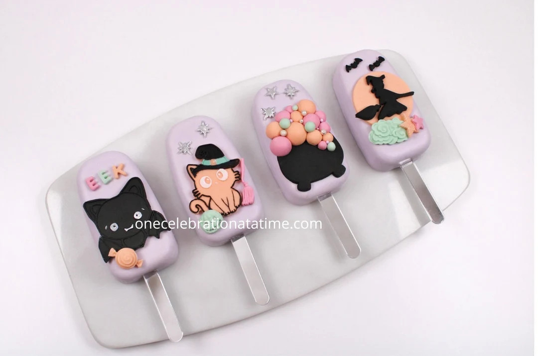 Halloween Themed Cakesicles, Spooky Halloween Cakesicles, Cute Halloween Cakesicles, Halloween ca... | Etsy (US)