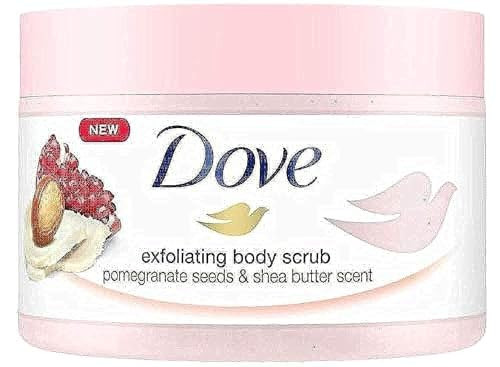 Dove Exfoliating Body Scrub Pomegranate Seeds and Shea Butter Scent 225ml | Amazon (UK)