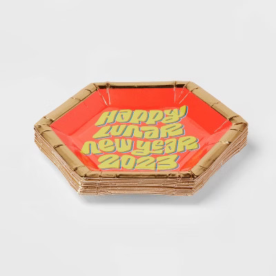 20ct Paper Year of The Rabbit and Cat Dinner Plates | Target