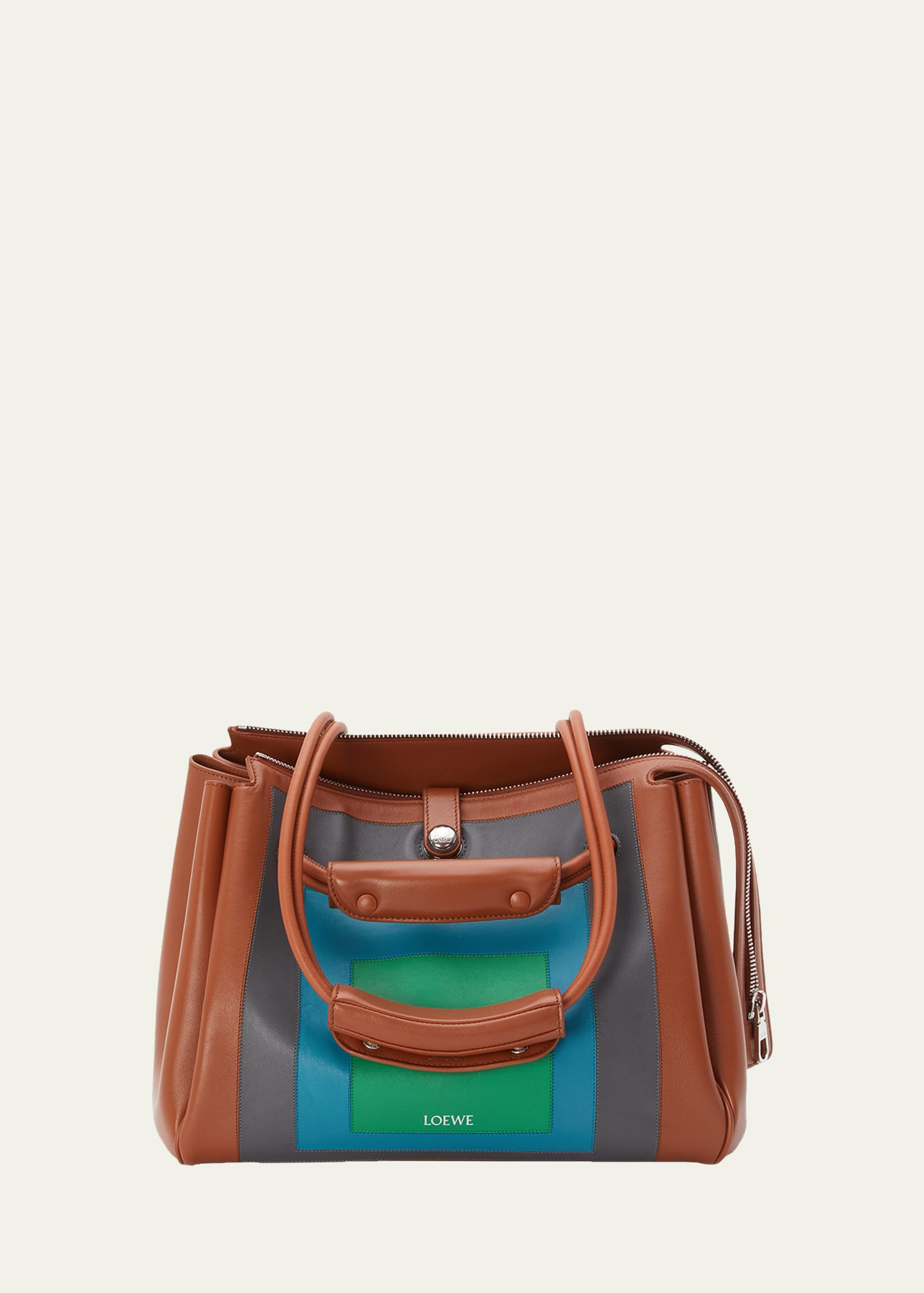 Loewe x Albers Madrid Medium Shoulder Bag in Supple Calfskin | Bergdorf Goodman
