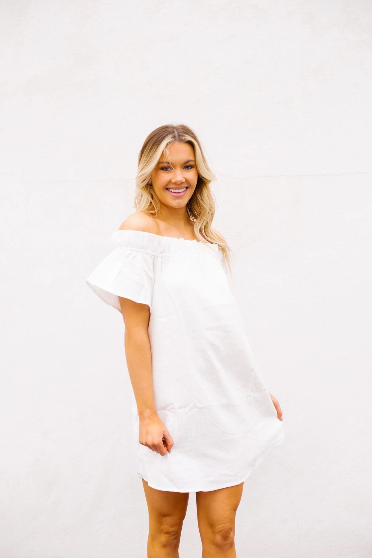 AL FRESCO OFF THE SHOULDER DRESS | Judith March