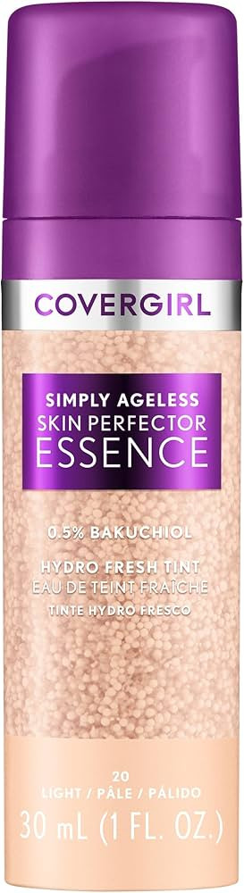 Covergirl Simply Ageless Skin Perfector Essence Foundation, 20 Light, Tinted Skin Perfector, Skin... | Amazon (US)