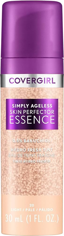 Covergirl Simply Ageless Skin Perfector Essence Foundation, 20 Light, Tinted Skin Perfector, Skin... | Amazon (US)