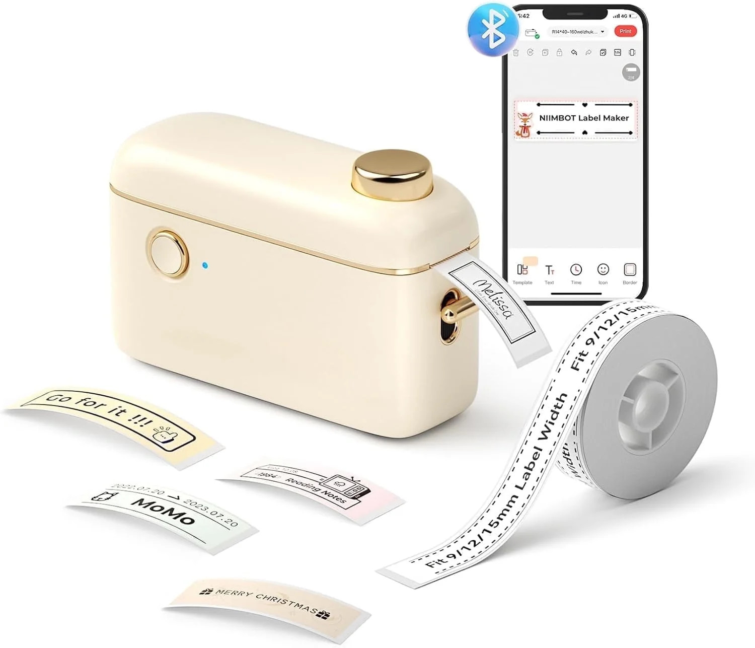 NIIMBOT H1S Mini Smart Thermal Label Printer Can Be Connected To Bluetooth With Self-adhesive Sti... | Walmart (US)