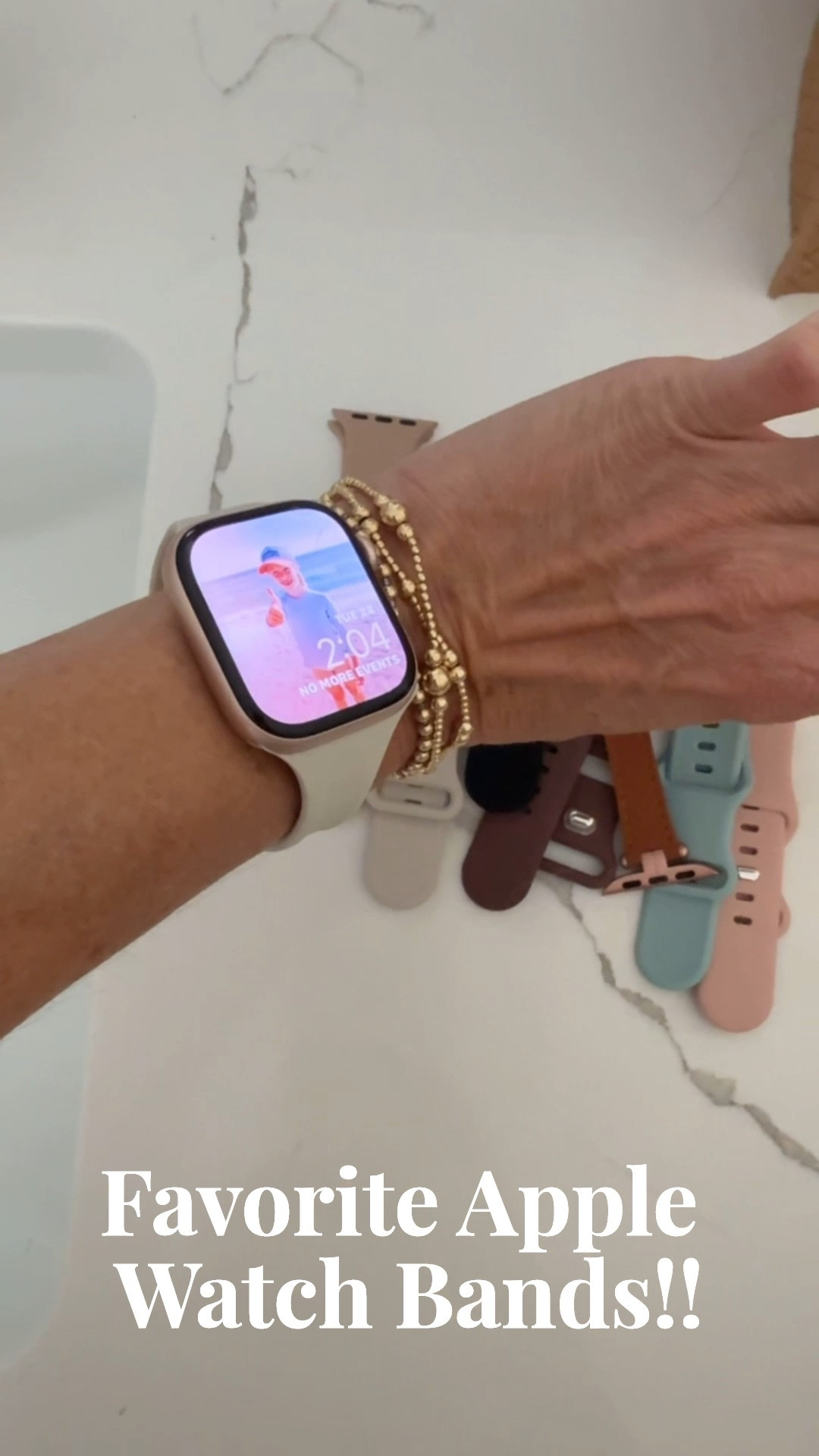 I upgraded my Apple Watch bands and these are my favorite!!! I’ve already ordered more of these skinny silicone ones in more colors. So feminine and pretty 🤍✨ #apple #watch

#LTKSaleAlert #LTKmomlife #LTKootd