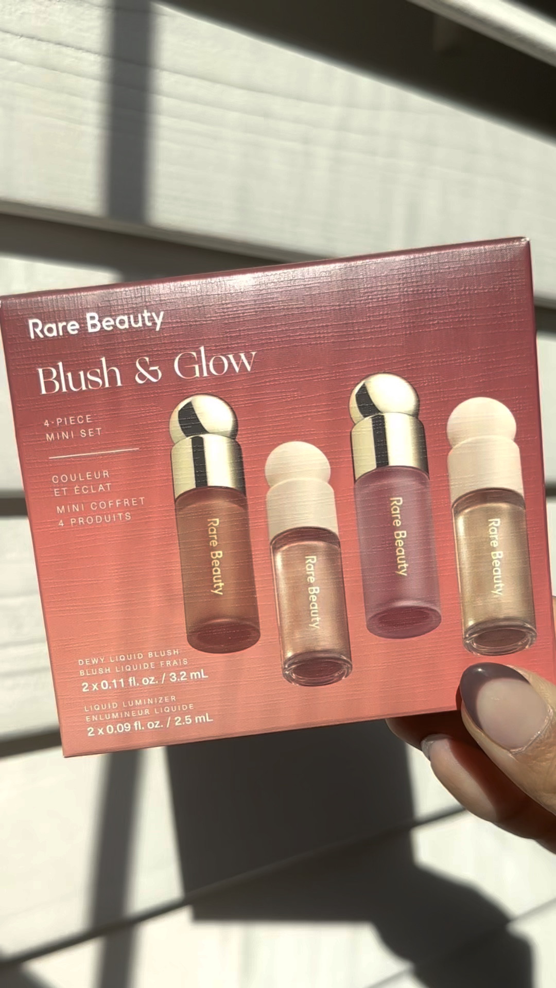 Swatches of the rare beauty blush & glow 4 piece mini set of wisdom, virtue, magnetize, and transcend. 

Showing how the shades look on a south East Asian/warm medium skintone :) excited to wear these liquid blushes and I can tell each are pigmented! 

Now on sale at Sephora. Use code TIMETOSAVE for 15% off for VIB members 

#LTKbeauty