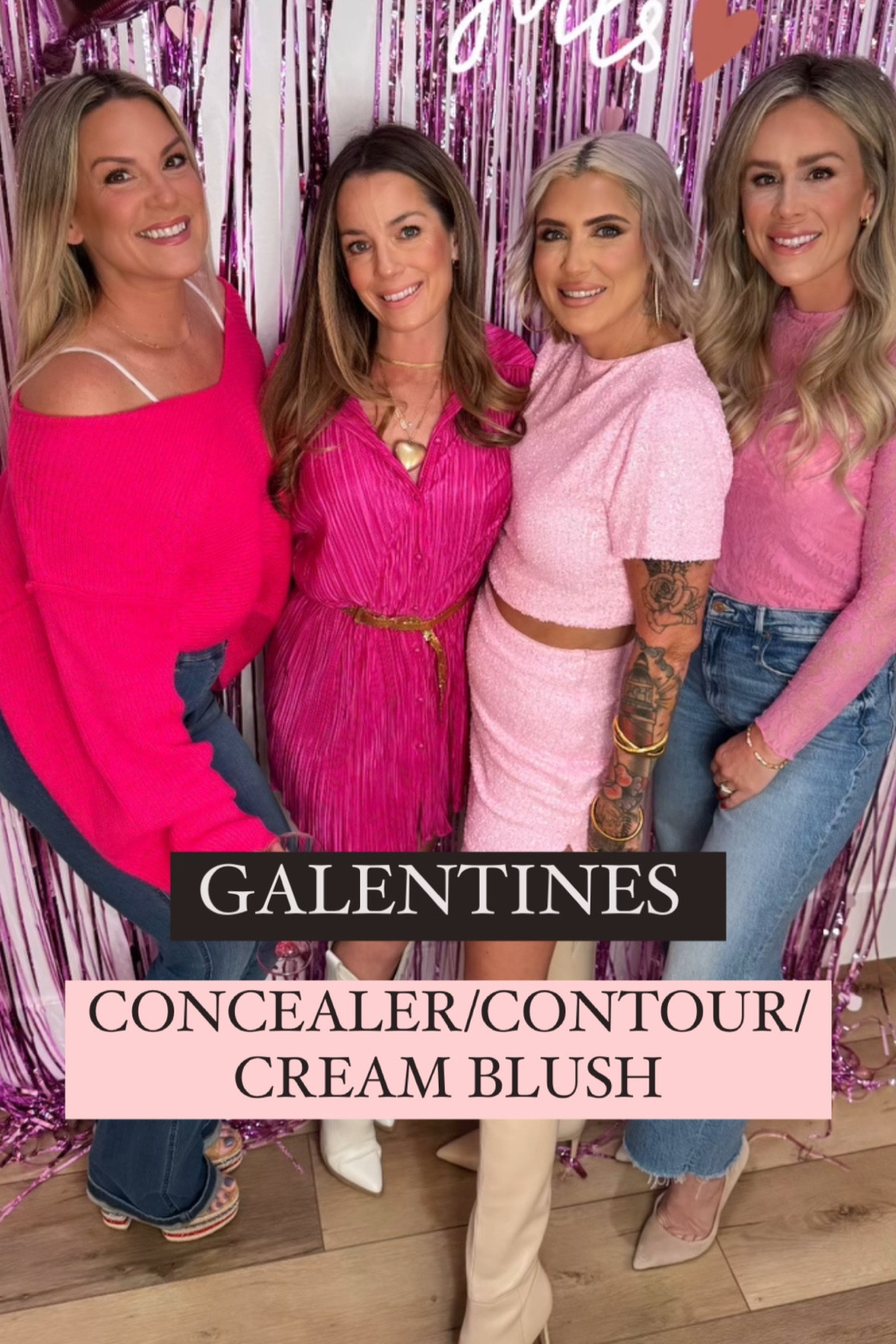 Concealer, contour and cream blush from the list 