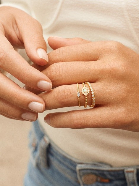Infisso 18K Gold Ring | BaubleBar (US)