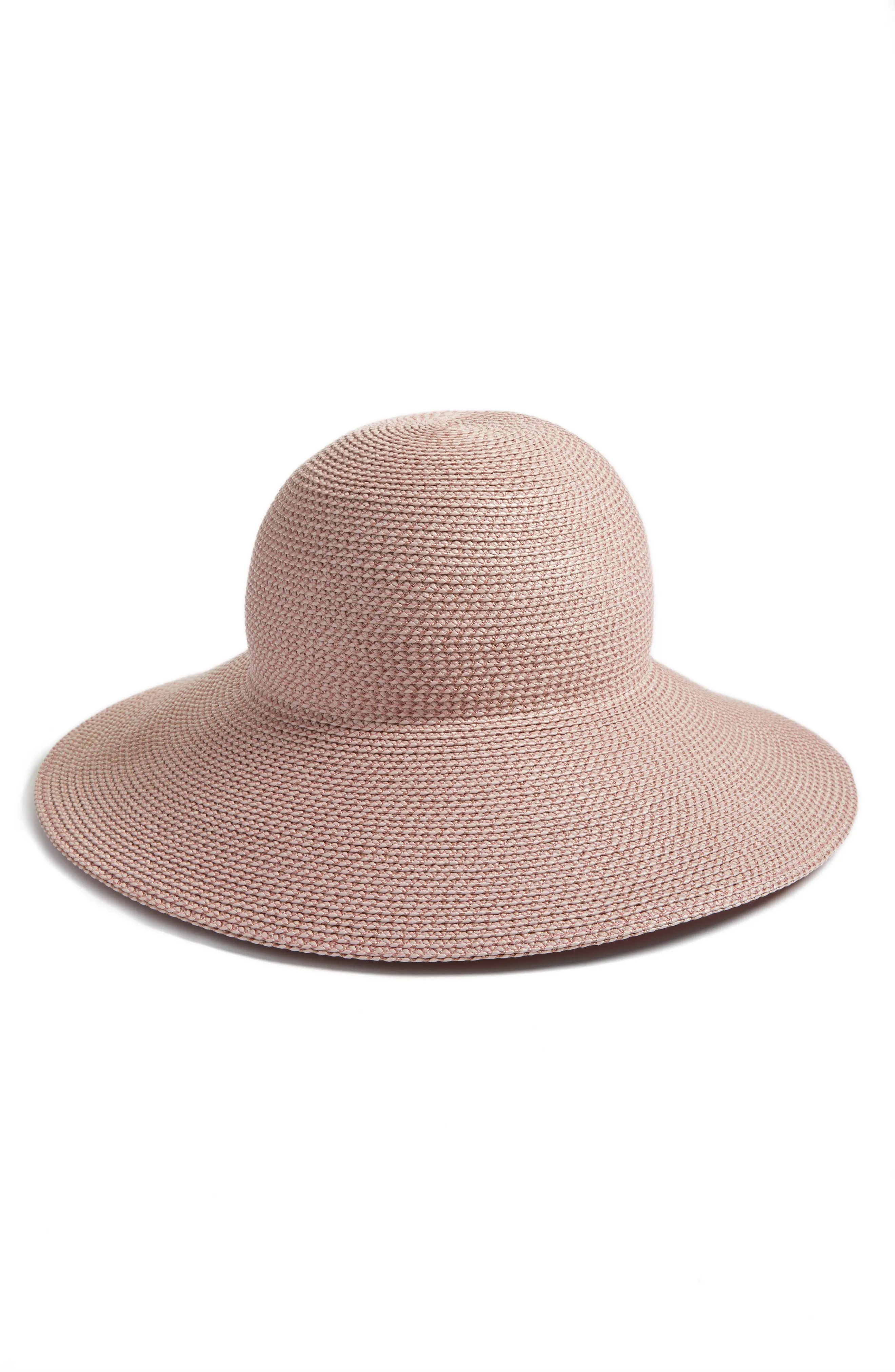 Women's Eric Javits 'Hampton' Straw Sun Hat - Pink | Nordstrom
