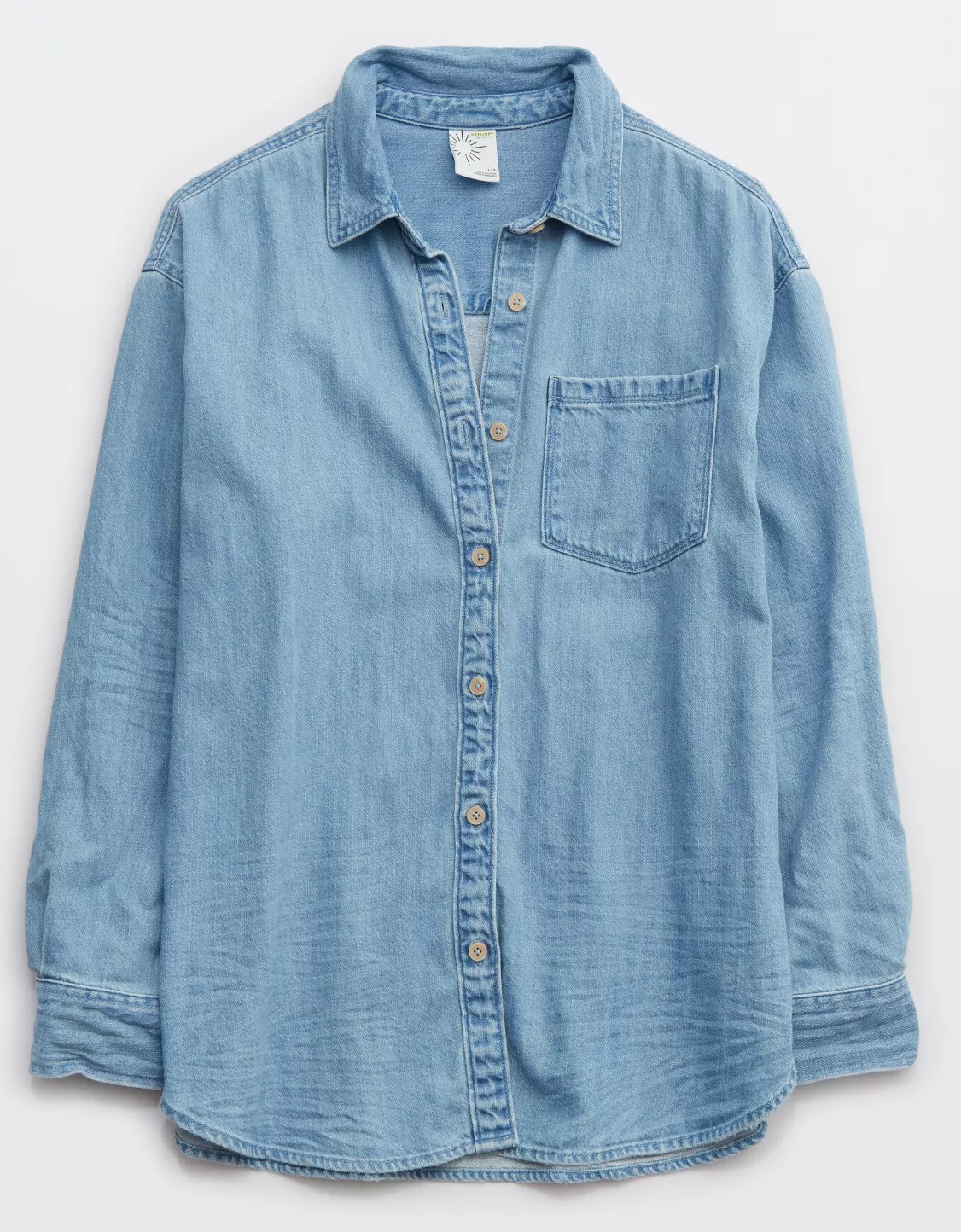 OFFLINE By Aerie Denim Button Up Shirt | Aerie