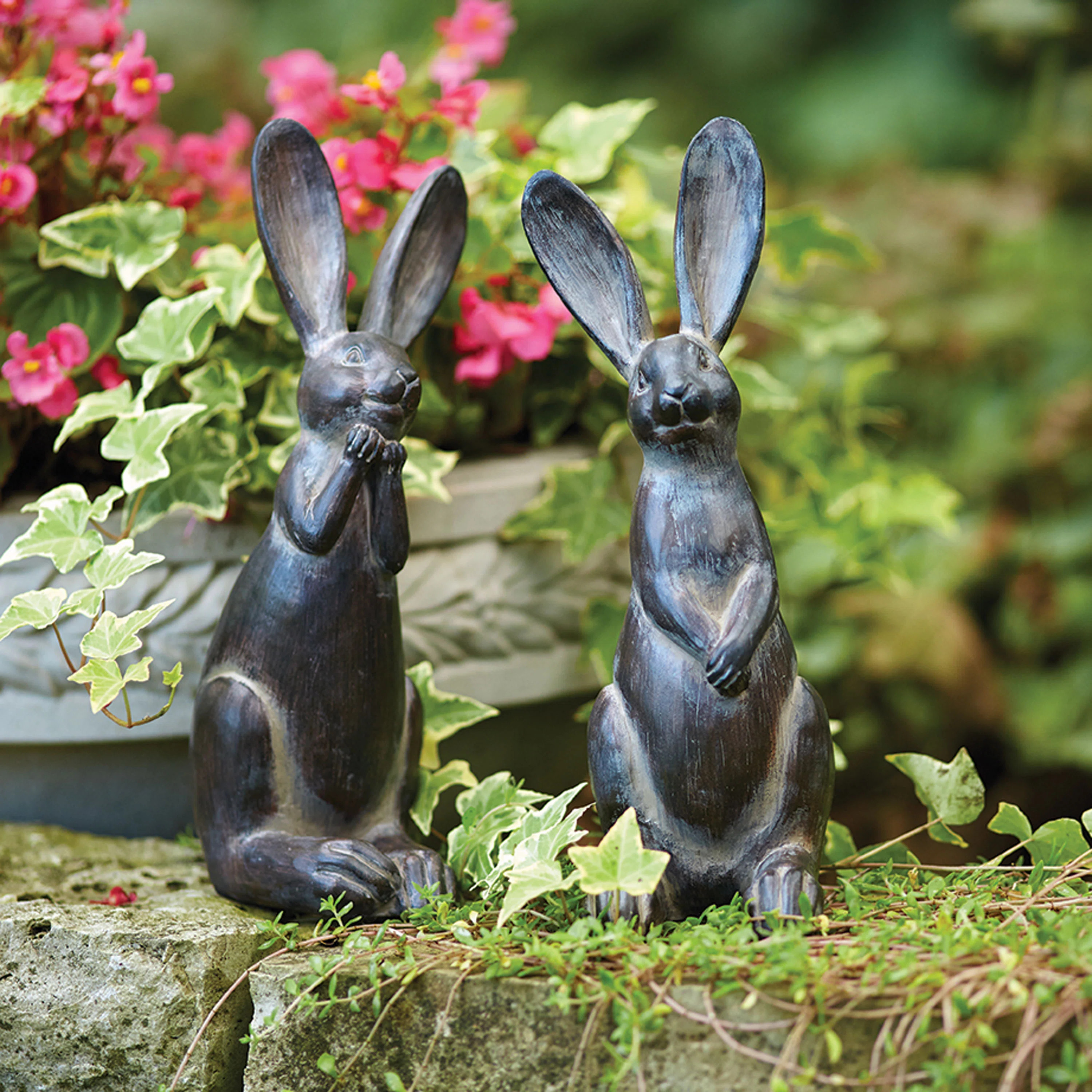 2 Piece Hawkinsville Rabbit Figurine Set | Wayfair North America