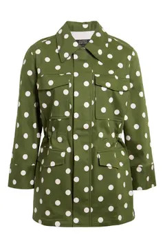 x Atlantic-Pacific Polka Dot Utility Jacket | Nordstrom