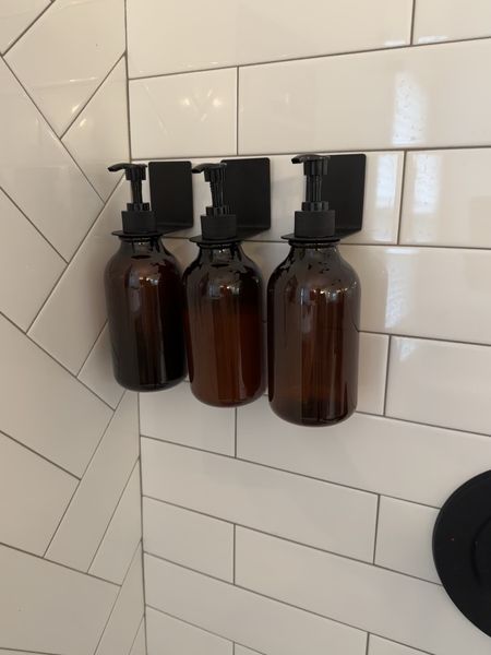 Shower shampoo bottles that are actually pretty! Amber colored and super cute in our remodeled bathroom. Love these from Amazon! 

#LTKhome #LTKMostLoved #LTKfindsunder50