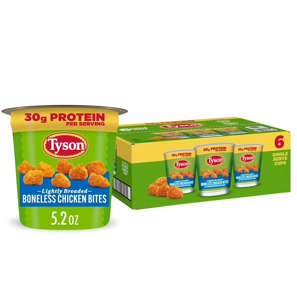 Tyson Lightly Breaded Boneless Chicken Bites Cup, Frozen, 6 ct. | Sam's Club