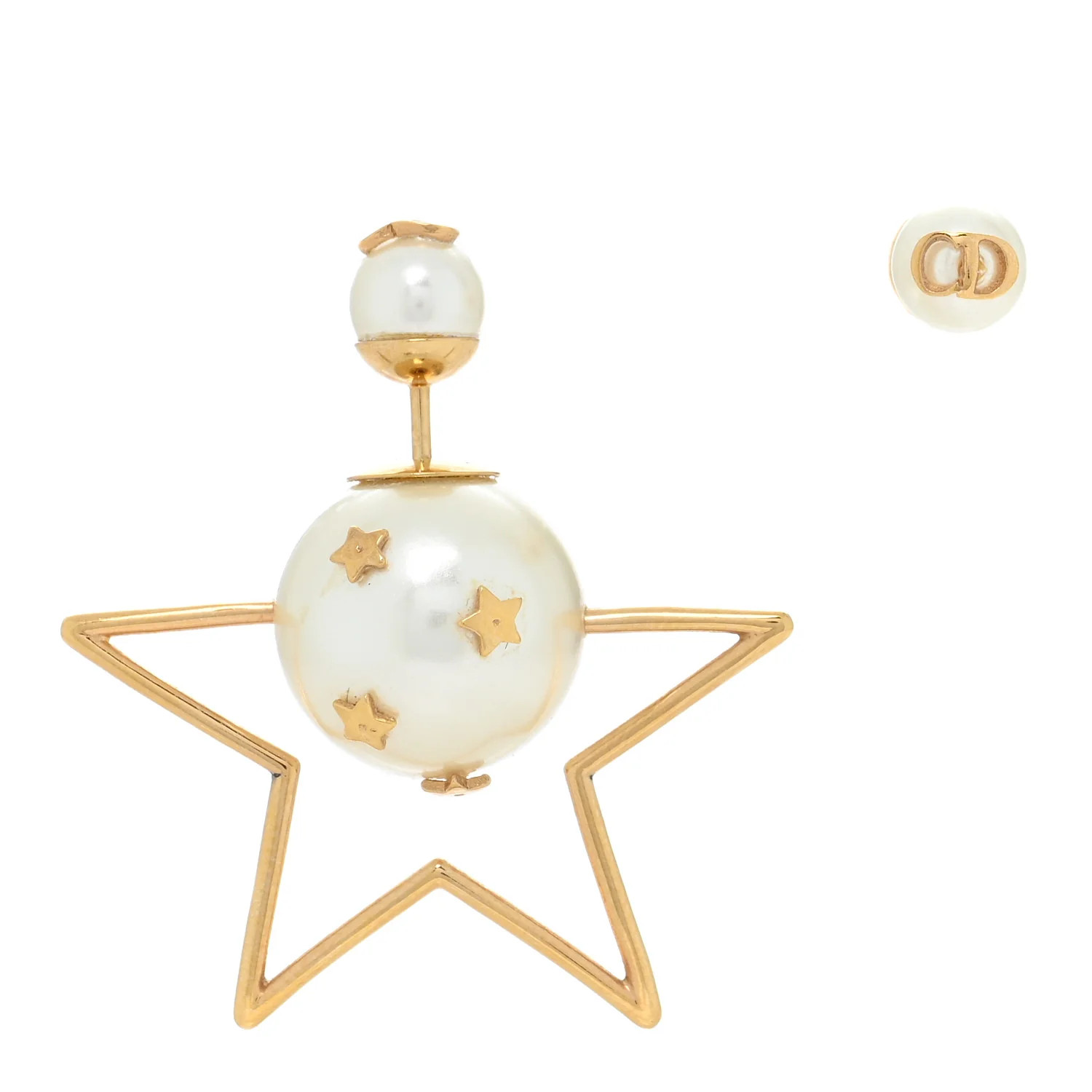 Pearl Bee Star Tribales Hoop Earrings | FASHIONPHILE (US)