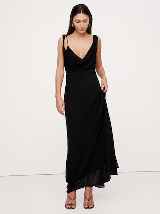 Twisted Shoulder Maxi Dress | Banana Republic (US)